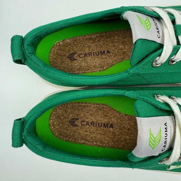 Cariuma Unisex Sneakers - Canvas OCA Low Top Shoes Green WM 7.5/MN 6.5 NWOB - Picture 10 of 11